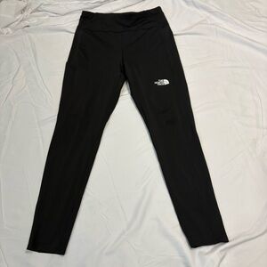 The North Face Leggings Girls XL (14/16) Black Athletic Side Pocket Flashdry